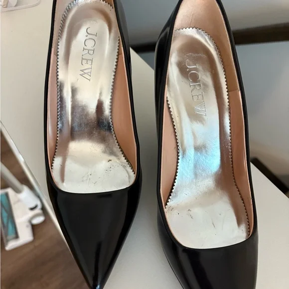 J Crew Collection wedge pumps in Italian spazzolato leather - Picture 2 of 5